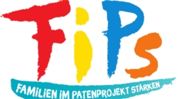 Ein buntes Logo mit dem Schriftzug Familien im Patenprojekt stärken.