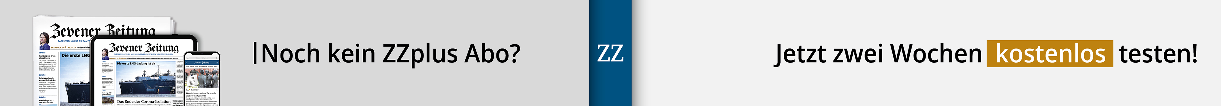 Werbebanner der ZZ