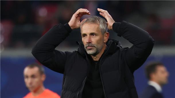  Leipzigs Trainer Marco Rose steht mit RB in der Königsklasse mit null Punkten da.