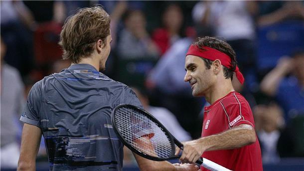 2019 trafen Alexander Zverev und Roger Federer in Shanghai zum letzten Mal aufeinander.