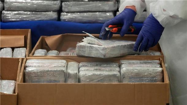 Europol: Kokain-Schmuggel wird weiter zunehmen 2023 wurden in Europa mehr als 300 Tonnen Kokain beschlagnahmt.