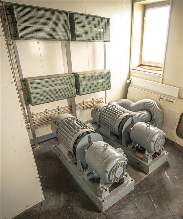60 Jahre Leuchtturm "Alte Weser": Das Nebelhorn, also die Luftnebelschallanlage.