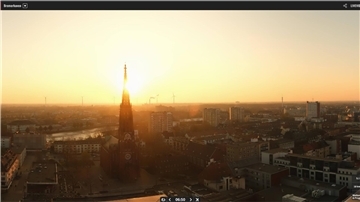 6.50 Uhr: So traumhaft schön begann der Tag am Dienstag in Bremerhaven. Die neue Super-Webcam auf dem Columbus Center fängt solche Bilder ein - und sie sind auf dem dazugehörigen Portal auch im Nachhinein zu genießen.