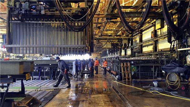 Ab 1. November ruht in der Nordenhamer Zinkhütte die Arbeit.