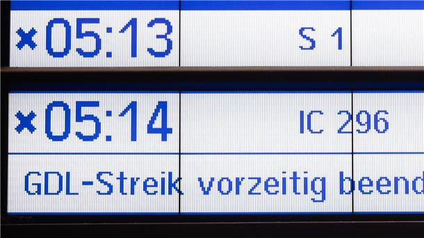 Streik-Ende: Regulärer Fahrplan bei Bahn wieder angelaufen Ab Betriebsstart will die Bahn nun wieder den normalen Fahrplan anwenden.