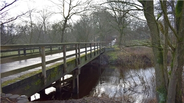 Die Brücke Krähenholz über die Oste in Heeslingen