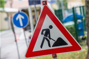 Bauarbeiter Schild