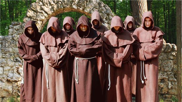 Gruppe "The Gregorian Voices" in Mönchskutten
