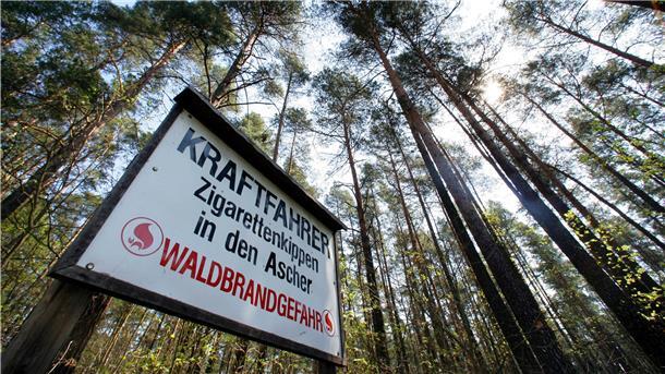 Achtung, Waldbrandgefahr! Mit diesen Schildern wird davor gewarnt.