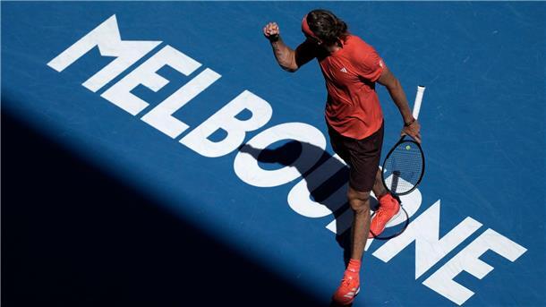 Alexander Zverev hat in Melbourne weiter Grund zum Jubeln
