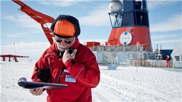 Dr. Eberhard Kohlberg als Field Operation Manager in der Antarktis