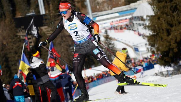 Preuß wieder auf dem Podest - Männer-Staffel chancenlos Als Sechste gehörte Selina Grotian erneut zu den Top-Biathletinnen in Antholz.