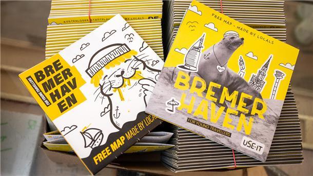 Fünf Dinge, die Sie im neuen Insider-Stadtplan von Bremerhaven finden können Alt und neu - die Neuauflage Ann-Kristin Hitzemann und Nina Vogel verteilen ihren neuen Stadtplan mit Geheimtipps für Studenten.