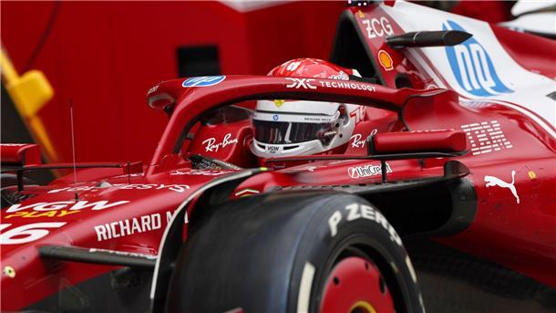 Am Ende des Rennens lahmte Charles Leclercs Ferrari gewaltig.