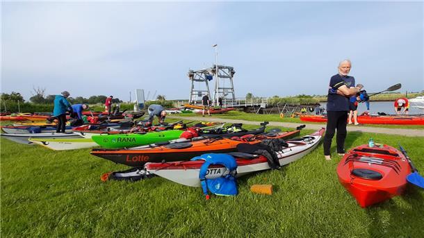 Am Samstag Start der Tidenrallye in Nordenham: 400 Paddler werden erwartet Am Himmelfahrtstag sind bereits zahlreiche Paddler mit dem Boot in Nordenham angekommen.