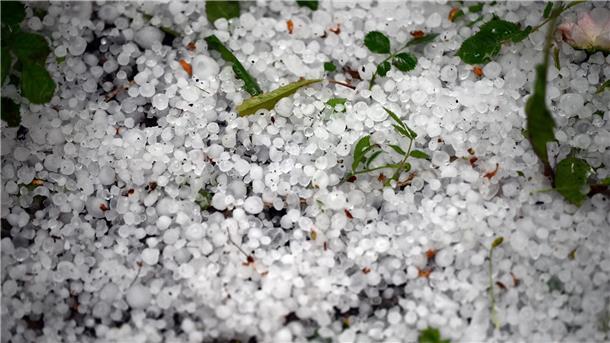 Am Nachmittag zogen erste schwere Gewitter mit kräftigem Regen - und teils auch mit Hagel - über das Land.