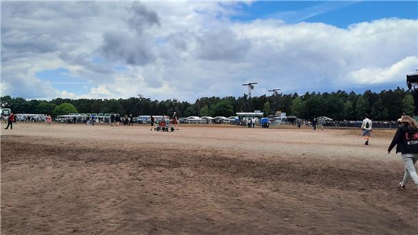 Am Sonntagvormittag was kaum was los auf dem Infield.