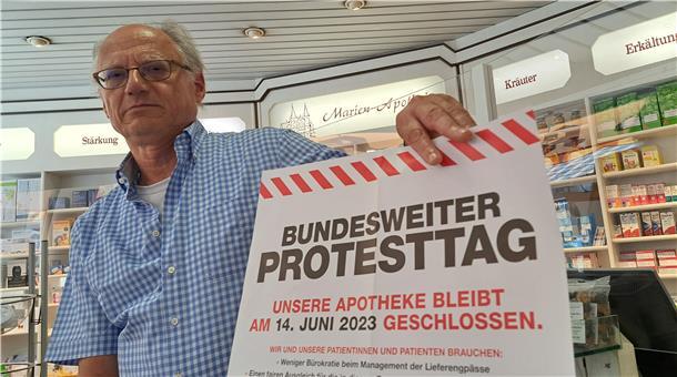 Andreas Völsch beteiligt sich mit seinen beiden Apotheken in Bevestedt und in Lunestadt an der bundesweiten Protestaktion.