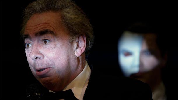 Andrew Lloyd Webber bei der Premiere des Musicals „Das Phantom der Oper“ in Hamburg (2013).