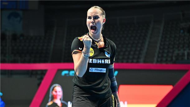 Bilder des Tages Annett Kaufmann jubelt bei der Tischtennis-EM. Mit zehn Titeln sind die deutschen Frauen Rekord-Europameisterinnen.