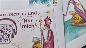Antwortbriefe im Nikolauspostamt in St. Nikolaus im Saarland.