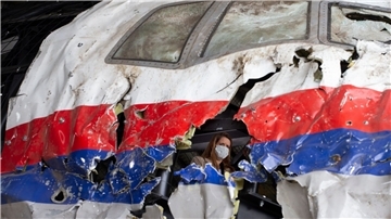 Anwälte und Kläger fordern Gerechtigkeit für die 298 Opfer der abgeschossenen MH17.