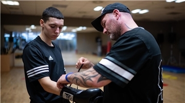 Arminius Rolle will der beste Boxer der Welt werden.