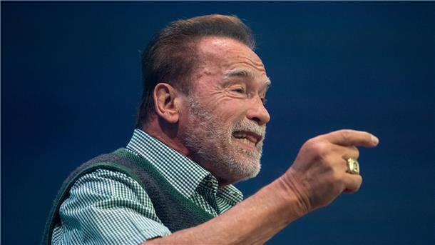 Arnold Schwarzenegger beim Unternehmensgründer- und Investorentreffen Bits & Pretzels.