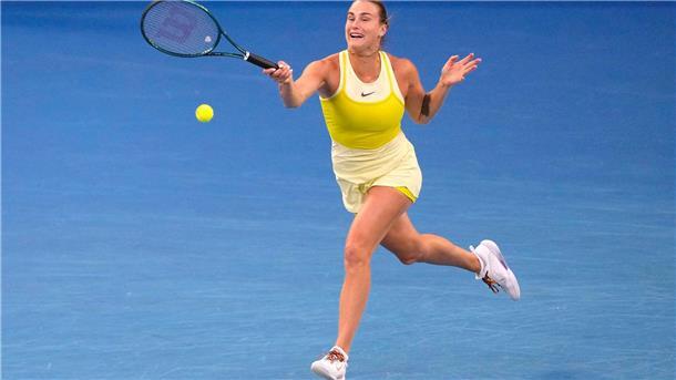 Aryna Sabalenka agierte im Finale der Australian Open zunächst fehlerhaft