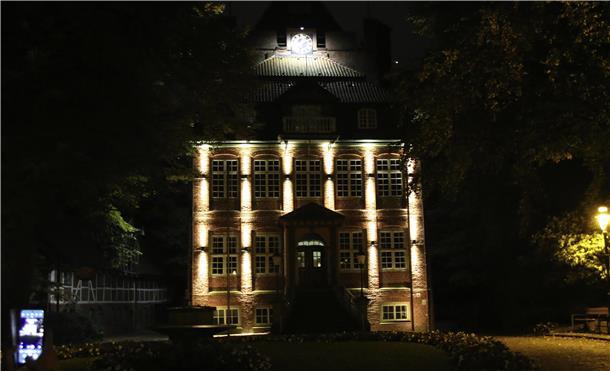 Auch am Schloss Ritzebüttel kommt das Lichtkonzept zum Einsatz.