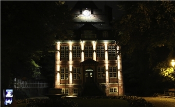 Auch am Schloss Ritzebüttel kommt das Lichtkonzept zum Einsatz.