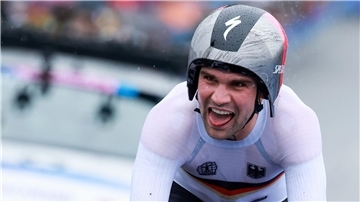 Auch bei der Baskenland-Rundfahrt zeigt Maximilian Schachmann eine starke Leistung. 