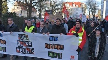Demo gegen rechts durch Nordenham