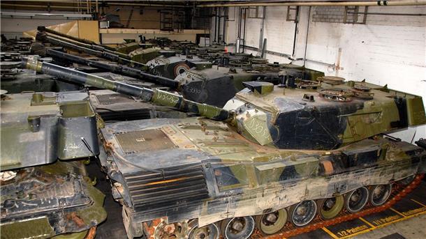 Auch Industriebestände von Kampfpanzern des Typs Leopard 1 sollen in die Ukraine geliefert werden.