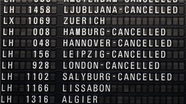 Auf dem Frankfurter Flughafen wurden zahlreiche Verbindungen annulliert.