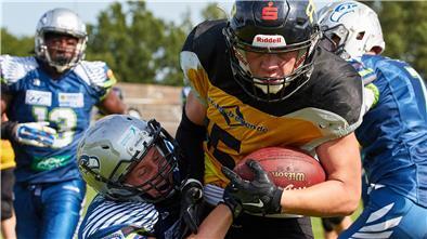 Auf dem Platz können die Bremerhaven Seahawksderzeit nicht Football spielen. Aber zumindest taktisch findet ein Training über Zoom statt.