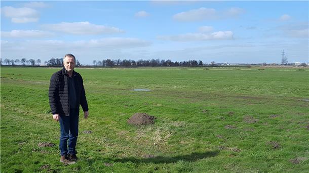 Wesermarsch: Immer mehr Landwirte setzen auf Photovoltaik Auf einer knapp 17.800 Quadratmeter großen Wiese hinter seinem Stall möchte Landwirt Henning Kruse einen 11-Mega-Watt-Solarpark installieren.
