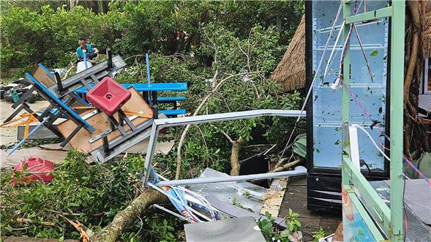 Auf Hainan wurden vorsorglich 20.000 Menschen in Sicherheit gebracht.