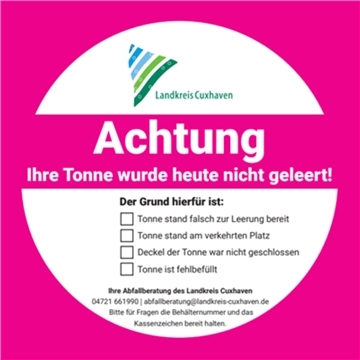 Ein Aufkleber