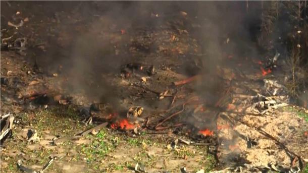 Aufnahmen vom Ort der Explosion zeigen das reinste Trümmerfeld. 