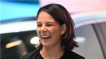 Außenministerin Annalena Baerbock (Bündnis 90/Die Grünen) besucht die IAA.