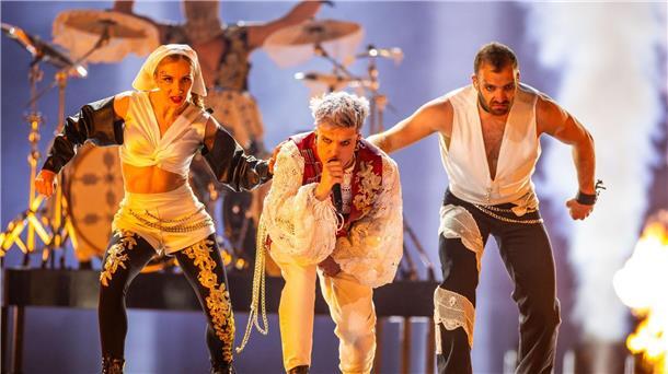 Baby Lasagna aus Kroatien im ersten Halbfinale des ESC.