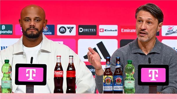 „Irre“ und „Wahnsinn“: Kane erfreut mit Rundum-sorglos-Paket Bayern-Coach Vincent Kompany (l) war zufrieden, BVB-Coach Niko Kovac nicht.