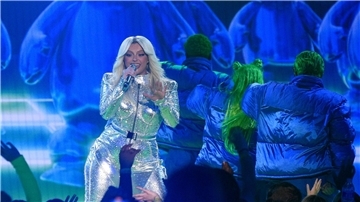 Bebe Rexha während der Nickelodeon Kids‘ Choice Awards im März 2023.