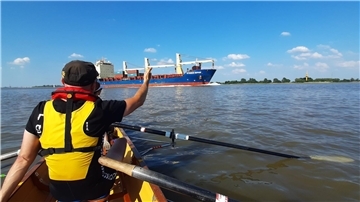 Begegnung auf der Unterweser.