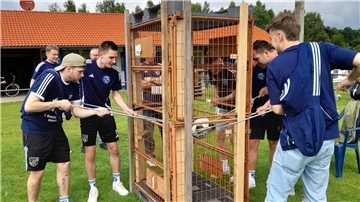 Bei den „Spielen ohne Grenzen“ war jede Menge Teamplay gefragt.