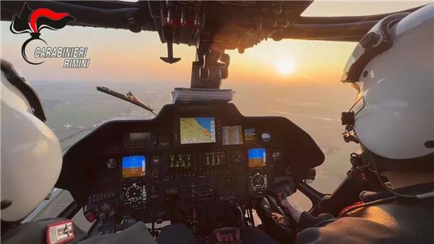 Nord-Stream-Sabotage – Verdächtiger in Italien festgenommen Bei der Festnahme waren auch Hubschrauber im Einsatz.