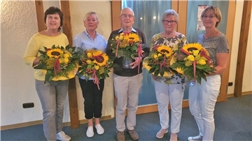 Bei der Hauptversammlung, die im Burgsaal der Friedeburg stattfand, gab es auch Jubilarehrungen.