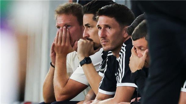Kölner Krisen-Klausur: Nagelsmann reagiert auf Quali-Pleite Bei der Leistung konnte auch der Bundestrainer (l.) nicht immer hinschauen.