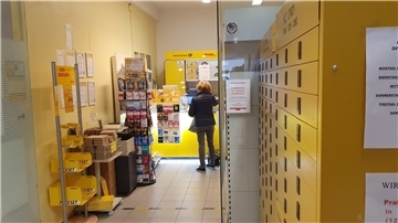 Eine Postbank-Filiale in Bad Bederkesa.